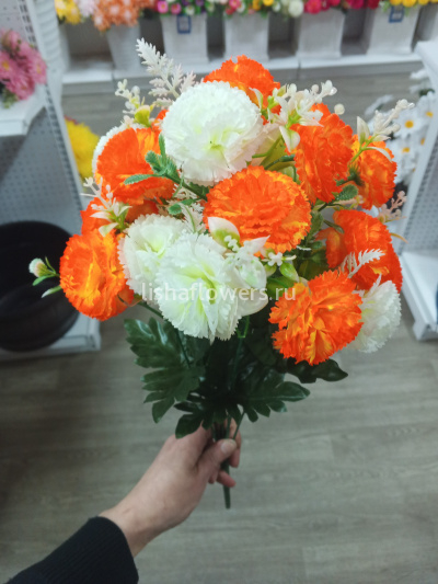 Букет гвоздик двухцв.7в 14г 50см.Арт.M-68 